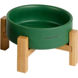 COMPANION CERAMIC BOWL WITH STAND NORDIC Grøn